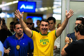 Campanha Flavio Bolsonaro com apoio jair Bolsonaro
